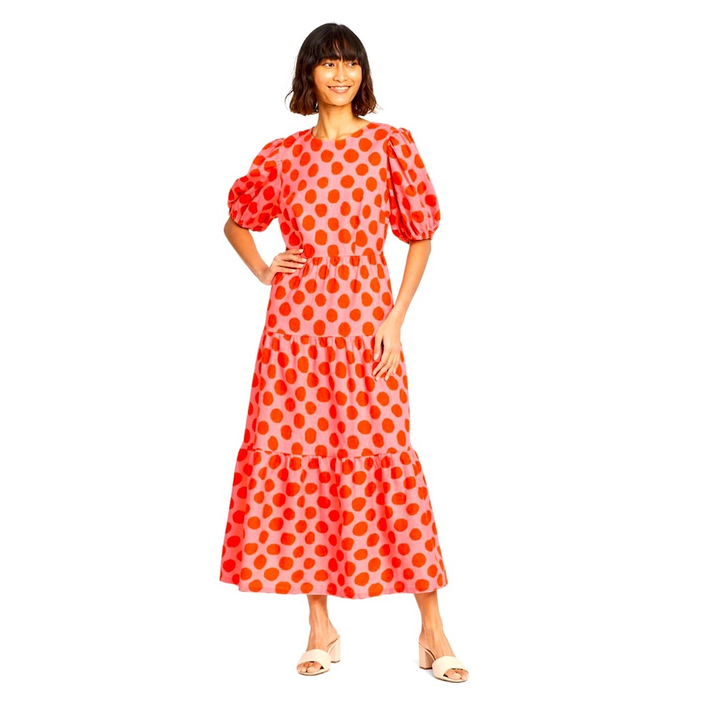 Who What Wear Polka Dot Dress